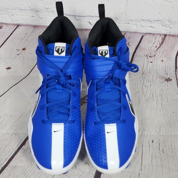 Nike Men's Force Trout 7 Pro Mcs Cleats Size 12 Blue White - Picture 6 of 9